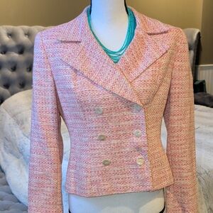 Liz Claiborne Pink Tweed Blazer
